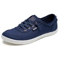 Skechers Sapato feminino Bobs B fofo, Azul marino, 36