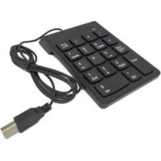 Mini Teclado Numérico Usb Com Fio 18 Teclas Notebook Pc