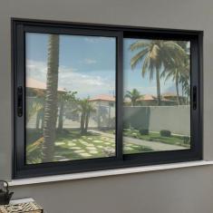 Janela Elite 2 Folhas Moveis 100 X 120 Vidro Liso - Brimak