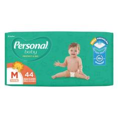 Fralda Personal Baby Protect & Sec Tamanho M Com 44 Fraldas Descartáve