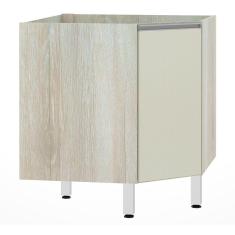 Balcão de Cozinha sem tampo Canto Diagonal Luciane 1 Porta Lis Luciane Móveis