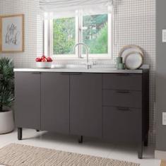 Balcão Bartira Universal com 3 Portas, 3 Gavetas e 2 Prateleiras - 150 cm de largura