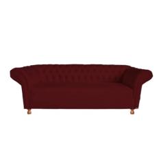 Sofá Chesterfield Conde 2,30M - Suede Bordo/Recepção, moveis, sala, decoração