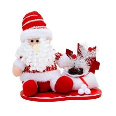 Boneco Natal Papai Noel Enfeite Tecido 39cm