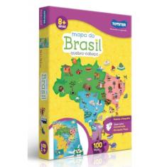 Quebra Cabeça - Mapa do Brasil 100 peças