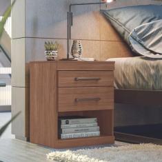 Mesa de Cabeceira Havana Plus 2 Gavetas Santos Andirá - Santos Andira,