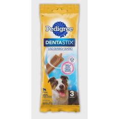 Petisco Pedigree Dentastix Cuidado Oral Cães Adultos Raças Médias - 3 Unidades