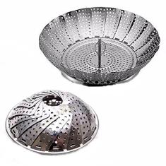 Cesto Cozimento a Vapor Inox Cozinha Legumes na Panela