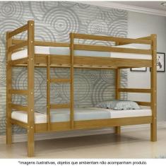 Beliche Solteiro Em Madeira Maciça Com Escada Ágata Imbuia -Straub Web