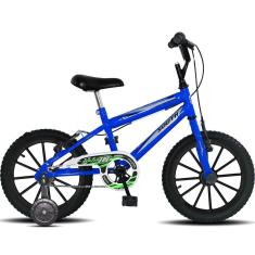 Bicicleta Infantil Aro 16 South Ferinha para Meninos Com Rodinha de Treino-Masculino