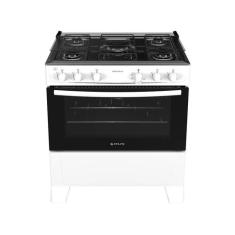 Fogão 5 Bocas Atlas Mônaco Plus Branco com Mesa Inox Bivolt, Branco, B