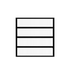 Janela de Alumínio Basculante 80x60cm Hale Esquadrias Preto