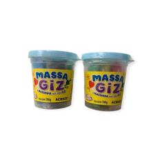 Kit 2 Potes De Massinhas Vira Giz De Cera Acrilex Com 6 Cores