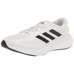 adidas Tênis de corrida masculino Supernova 2, Branco/preto/cinza, 12
