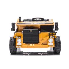 Trator Caminhão Escavadeira Elétrico 12v Bang Toys 2 Motores E Controle Remoto Amarelo U