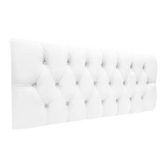 Cabeceira Sonho Paris Queen 1,60m Painel Em material sintético Branco 