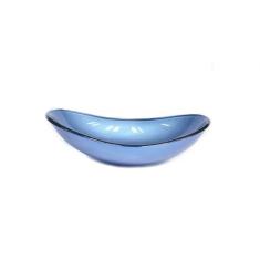 Cuba de vidro oval 55cm  azul - Cubas e Gabinetes