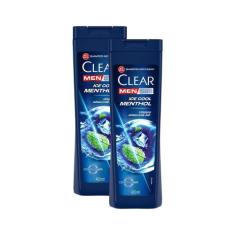 Kit 2 Shampoos Clear Men Anticaspa Ice Cool Menthol 400ml