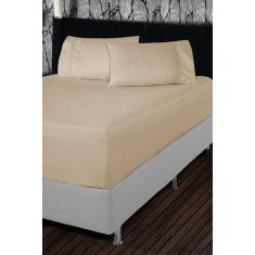 Jogo De Lençol Micropercal 600 Fios Diemond Queen 3 peças - Conforto &