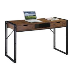 Escrivaninha Wooden Marrom e Preta - Mobly