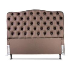 Cabeceira Casal 138 - Bello Box - Dunas Sintético Marrom