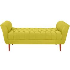 Recamier Grecia 150cm Suede Amarelo Mpassos Amarelo