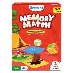 Jogo de tabuleiro Skillmatics Memory Match Shapes 3-7 anos