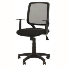  Cadeira Giratória Ávila Rivattis Tela Mesh Estrutura Polipropileno Base Rodízio Nylon