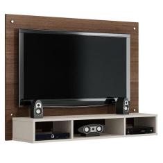 Painel para TV Atena Chocolate Off White – Valdemóveis