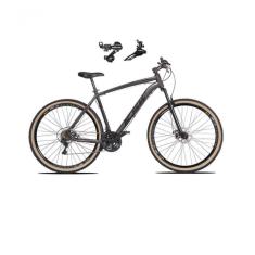Bicicleta Aro 29 Ksw Xlt Alumínio 24v Câmbios Shimano Garfo Suspensão Pneu Faixa Bege Grafite 15