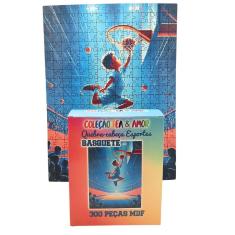 Quebra-Cabeça Infantil Basquete Divertido Em Mdf 300 Peças