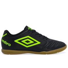 Chuteira Futsal Umbro Class Preta e Limão