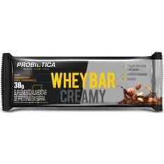 Whey Bar Creamy (38g) - Sabor: Amendoin com Caramelo - Probiótica