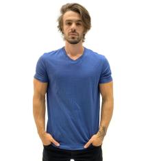 CAMISETA HERING BÁSICA MANGA CURTA GOLA V SEM COSTURA ALGODÃO  MASCULINA-Masculino