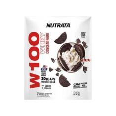 W100 Whey Concentrado - 1 Sachê 30g Cookies & Cream - Nutrata-Unissex