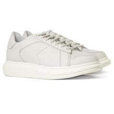 Tênis Masculino Ferracini 24h Casual Impulse Couro Conforto Cadarço Solado 7613-570-Masculino