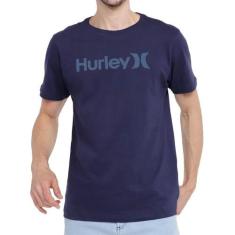 Camiseta Hurley O&O Solid Masculina Azul Marinho