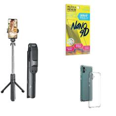 Kit Tripé De Selfie + Capinha Samsung A04 + Película 9D