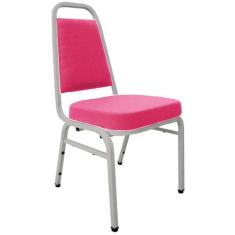 Cadeira Empilhável Para Auditórios Linha Hotel Plus Rosa