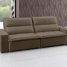 Sofá Supreme - Retrátil / Reclinável 260 Cm Veludo Marrom