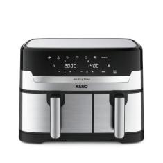 Fritadeira sem Óleo Airfryer Arno Dual 5,2L+3,1L AFD2, Inox, 220V
