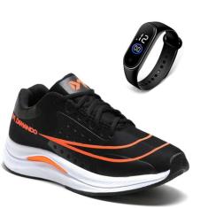 Tênis Masculino Academia Esportivo Leve Treino + Relógio - DM DAMANDO,