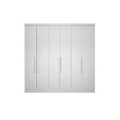 Módulo de Quarto Casal Guarda Roupa Rizon c/ 6 Portas e 4 Gavetas Bran