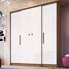 Guarda Roupas Casal 4 Portas 2 Gavetas Internas Miami 25040 - Móveis D