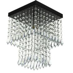 Lustre De Cristal Acrilico Marrycrilic Preto Belissimo! - MARRYLUZ