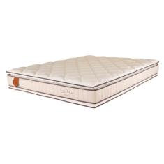 Colchão King Size 193X203X28 Bali Prorelax Molas Ensacadas Pillow Top Duplo - Bege