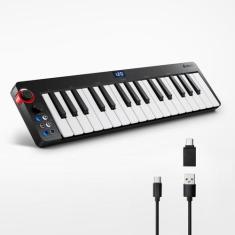 Controlador de teclado USB MIDI Donner N-32 de 32 teclas com tela