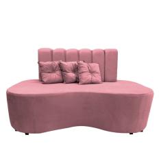 Sofa Curvo Feijão Organico Lisboa Rosa