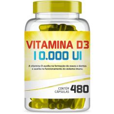 Vitamina D3 10.000Ui Com 480 Cápsulas