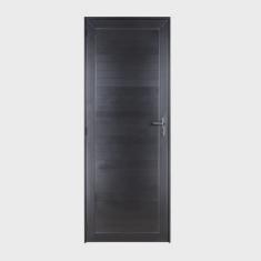 Porta de Aluminio Lambril 210 Cm X 90 Cm Preto
